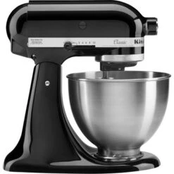 KitchenAid - Classic Series 4.5 Quart Tilt-Head Stand Mixer - K45SSOB - Onyx Black