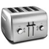 KitchenAid Four Slice Metal Toaster - Manual Lift In Brushed Stainless Steel -KitchenAid 54895552 1