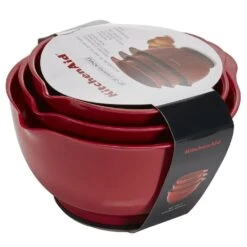KitchenAid Anniv Mixing Bowl Set Of 3 In Red