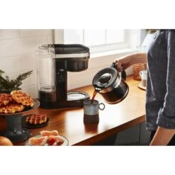 KitchenAid 12 Cup Drip Coffee Maker With Spiral Showerhead In Onyx Black -KitchenAid 57112278 4