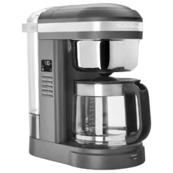 KitchenAid 12 Cup Drip Coffee Maker With Programmable Warming Plate In Matte Charcoal Grey