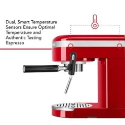 KitchenAid 47 Oz Semi-Automatic Espresso Machine In Empire Red -KitchenAid 61461497 12
