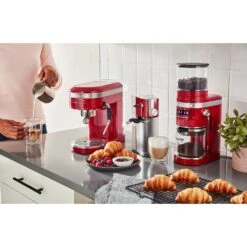 KitchenAid 47 Oz Semi-Automatic Espresso Machine In Empire Red -KitchenAid 61461497 14