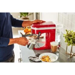 KitchenAid 47 Oz Semi-Automatic Espresso Machine In Empire Red -KitchenAid 61461497 17