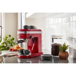 KitchenAid 47 Oz Semi-Automatic Espresso Machine In Empire Red -KitchenAid 61461497 19