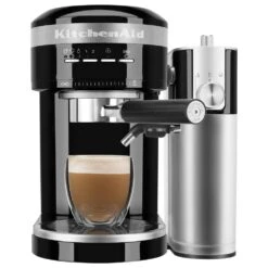 KitchenAid 47 Oz Semi-Automatic Espresso Machine In Onyx Black -KitchenAid 61461554 10