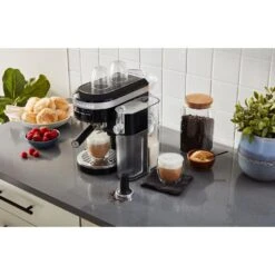 KitchenAid 47 Oz Semi-Automatic Espresso Machine In Onyx Black -KitchenAid 61461554 13