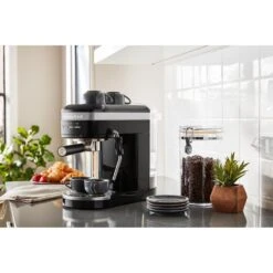 KitchenAid 47 Oz Semi-Automatic Espresso Machine In Onyx Black -KitchenAid 61461554 14