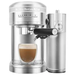 KitchenAid 47 Oz Semi-Automatic Espresso Machine In Brushed Stainless Steel -KitchenAid 61461562 11