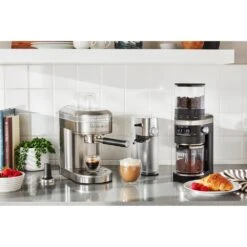 KitchenAid 47 Oz Semi-Automatic Espresso Machine In Brushed Stainless Steel -KitchenAid 61461562 16