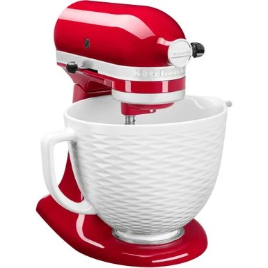 KitchenAid 5-Qt. Titanium-Reinforced Ceramic Bowl For Tilt-Head Stand Mixers, Textured White 5 KitchenAid 5-Qt. Titanium-Reinforced Ceramic Bowl For Tilt-Head Stand Mixers, Textured White - Image 3