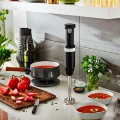 KitchenAid - Cordless Variable Speed Hand Blender - Black Matte -KitchenAid 80f8b0cd ca8f 5f1f 8a6d 6d942c3194fc