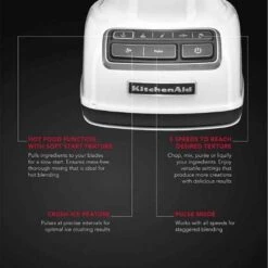 Kitchenaid 550W White 5 Speed Stand Blender, 5KSB1585DWH -KitchenAid UyqwJM66VNJop xxlarge