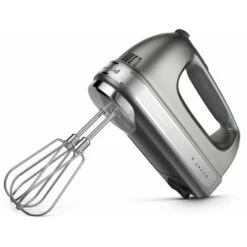 KitchenAid 9-Speed Hand Mixer With Turbo Beater II Accessories In Contour Silver -KitchenAid a025ada7 b9b1 4c5b 831d c74b14d5afc7