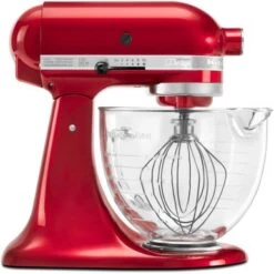KitchenAid Artisan Designer Series Tilt-Back Head Stand Mixer In Candy Apple Red