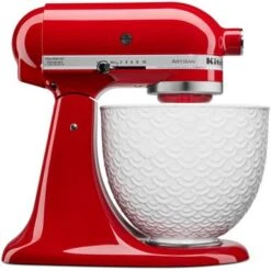 KitchenAid 5-Qt. Titanium-Reinforced Ceramic Bowl For Tilt-Head Stand Mixers, White Mermaid Lace -KitchenAid da2cea71 bd29 48b7 be10 b36445b5dc8b