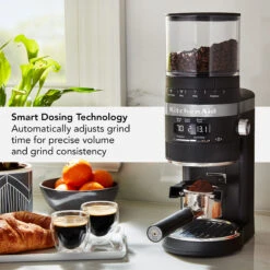KitchenAid Burr Coffee Grinder In Black Matte -KitchenAid kcg8433bm 2