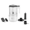 KitchenAid Cordless 5-Cup Food Chopper With Multi-Purpose Blade And Whisk Accessory In White -KitchenAid kfcb519wh