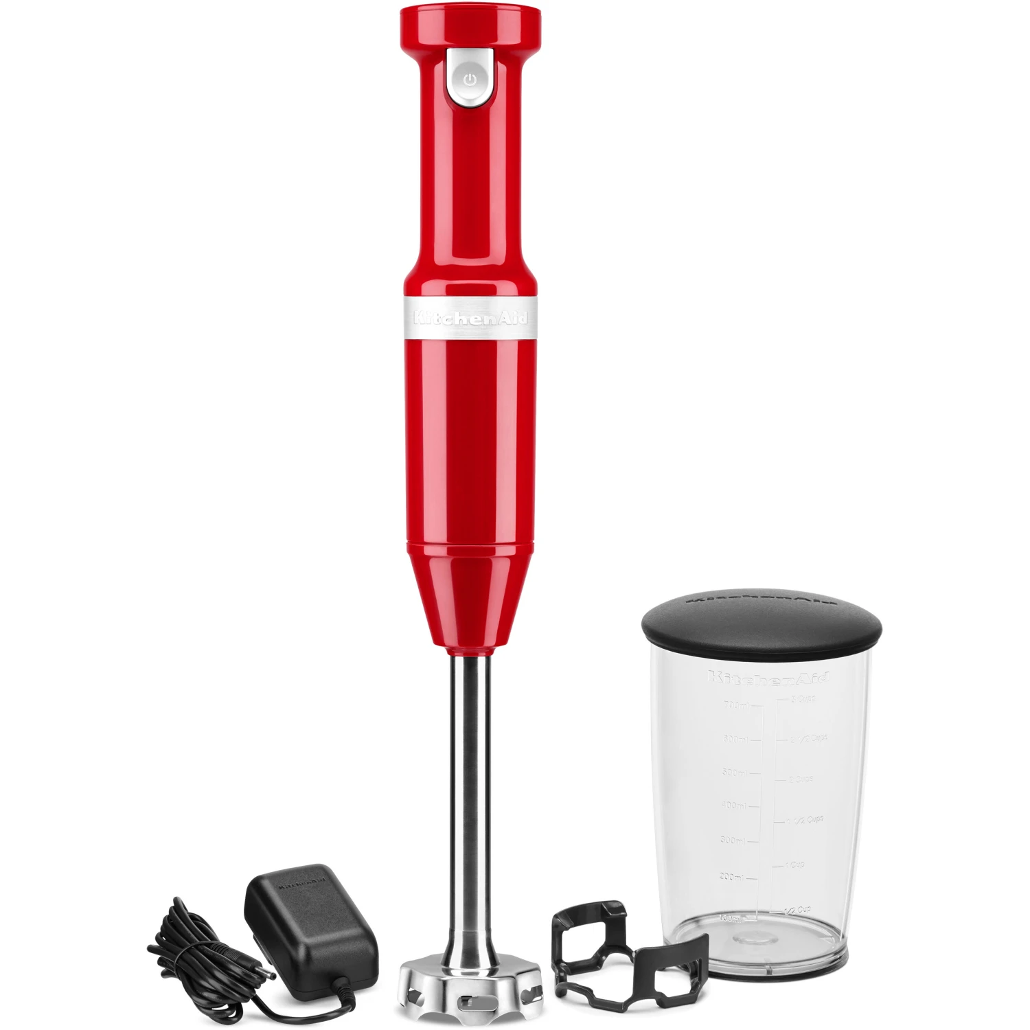KitchenAid Cordless Variable-Speed Immersion Blender In Empire Red With Whisk And Blending Jar 3 KitchenAid Cordless Variable-Speed Immersion Blender In Empire Red With Whisk And Blending Jar