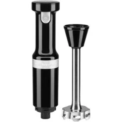 KitchenAid Cordless Variable-Speed Immersion Blender In Onyx Black With Whisk And Blending Jar -KitchenAid khbbv53ob 4