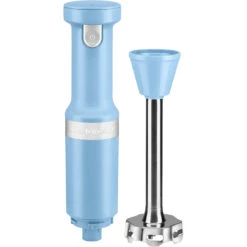 KitchenAid Cordless Variable-Speed Immersion Blender In Blue Velvet With Whisk And Blending Jar -KitchenAid khbbv53vb 4