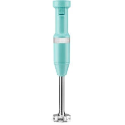 KitchenAid Corded Variable-Speed Immersion Blender In Aqua Sky With Blending Jar