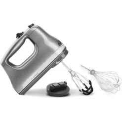KitchenAid - 6 Speed Hand Mixer With Flex Edge Beaters - KHM6118 - Contour Silver 23 KitchenAid - 6 Speed Hand Mixer With Flex Edge Beaters - KHM6118 - Contour Silver -KitchenAid khm6118cu 4