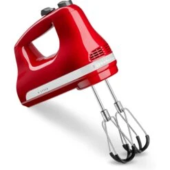 KitchenAid - 6 Speed Hand Mixer With Flex Edge Beaters - KHM6118 - Empire Red -KitchenAid khm6118er