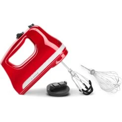 KitchenAid - 6 Speed Hand Mixer With Flex Edge Beaters - KHM6118 - Empire Red -KitchenAid khm6118er 3