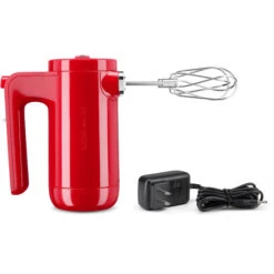 KitchenAid Cordless 7-Speed Hand Mixer With Turbo Beaters II In Passion Red