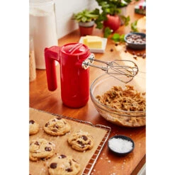 KitchenAid Cordless 7-Speed Hand Mixer With Turbo Beaters II In Passion Red -KitchenAid khmb732pa 1