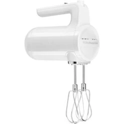 KitchenAid Cordless 7-Speed Hand Mixer With Turbo Beaters II In White -KitchenAid khmb732wh 3