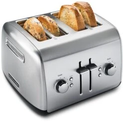 KitchenAid 4-Slice Toaster With Manual High-Lift Lever -KitchenAid kmt4115sx 2