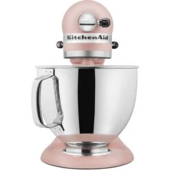 KitchenAid Artisan Series 325-Watt Tilt-Back Head Stand Mixer In Feather Pink -KitchenAid ksm150psft 2