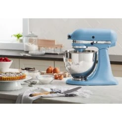 KitchenAid Artisan Series 325-Watt Tilt-Back Head Stand Mixer In Blue Velvet -KitchenAid ksm150psvb lifestyle1
