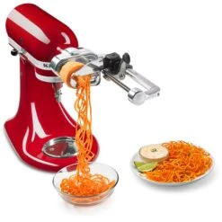 KitchenAid 7 Blade Spiralizer Plus Attachment With Peel, Core And Slice Capabilities -KitchenAid ksm2apc 4