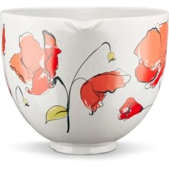 KitchenAid 5-Qt. Ceramic Bowl For Tilt-Head Stand Mixers, Poppy -KitchenAid ksm2cb5ppy 2