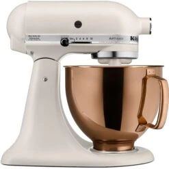 KitchenAid 5-Quart Tilt-Head Metallic Finish Stainless Steel Bowl In Radiant Copper -KitchenAid ksm5ssbrc 3