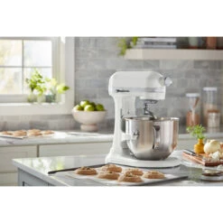 KitchenAid 7-Qt. Bowl Lift Stand Mixer In White -KitchenAid ksm70skxxwh 1