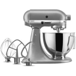 KitchenAid Deluxe 4.5-Quart Tilt-Head Stand Mixer In Silver -KitchenAid ksm97sl 3