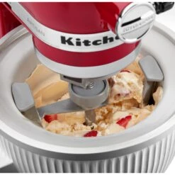 KitchenAid - Ice Cream Maker Attachment, KSMICM - White -KitchenAid ksmicm 3