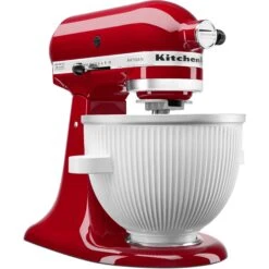 KitchenAid - Ice Cream Maker Attachment, KSMICM - White -KitchenAid ksmicm 4