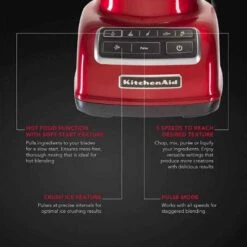 Kitchenaid 550W Candy Apple Red 5 Speed Stand Blender, 5KSB1585DCA -KitchenAid nrWaBzERzzbRS xxlarge