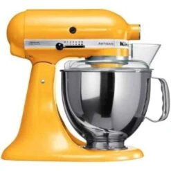 Kitchenaid Artisan Design 300W 4.8L Yellow Pepper Tilt Head Stand Mixer, 5KSM150PSDYP