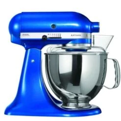 Kitchenaid Artisan Design 300W 4.8L Electric Blue Tilt Head Stand Mixer, 5KSM150PSDEB
